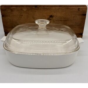 Casserole Dish Corning Ware Cookmates SK-10 w/Domed Lid VTG 10"x10"x2" Bakeware